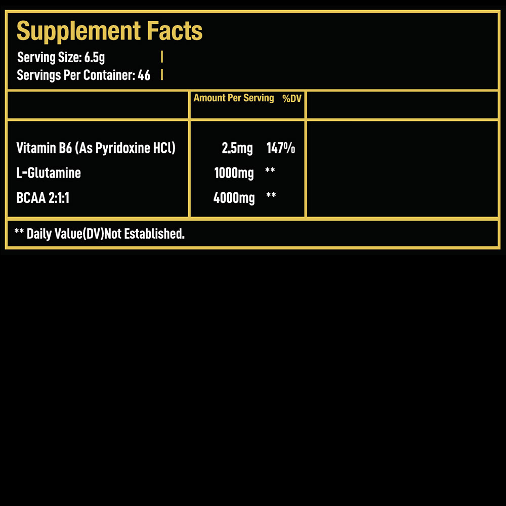 Gold-BCAA-Supplement-Facts